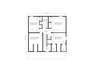 2nd Floor Plan, 068H-0014