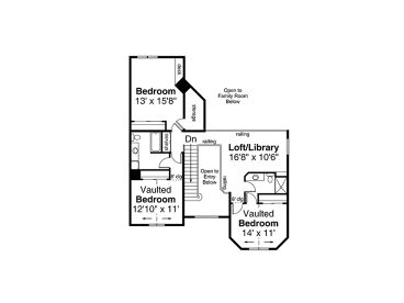 2nd Floor Plan, 051H-0406