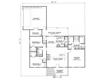 Floor Plan, 025H-0122