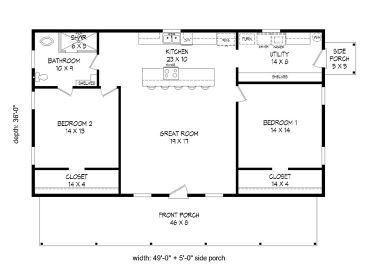 Floor Plan, 062H-0105