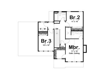 2nd Floor Plan, 050H-0407