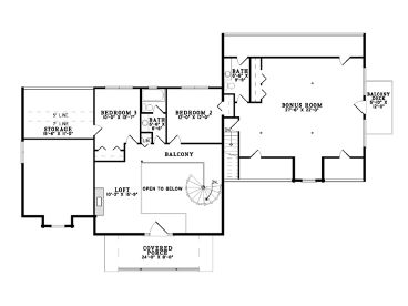 2nd Floor Plan, 025L-0031