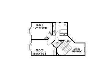 2nd Floor Plan, 013H-0040