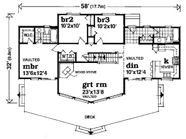 1st Floor Plan, 032H-0087