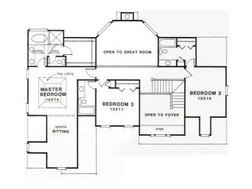 2nd Floor Plan, 045H-0045