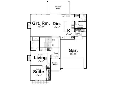 1st Floor Plan, 050H-0352