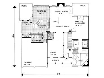 1st Floor Plan, 007H-0092