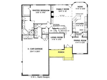 1st Floor Plan, 059H-0036