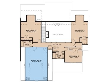 2nd Floor Plan, 074H-0257
