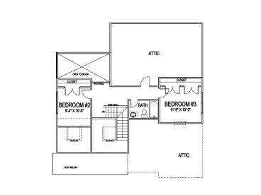 2nd Floor Plan, 058H-0028