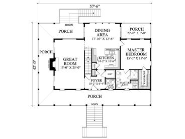 1st Floor Plan, 063H-0043
