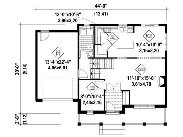 1st Floor Plan, 072H-0165