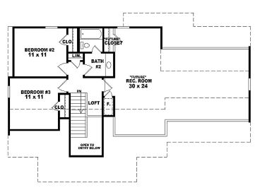 2nd Floor Plan, 006H-0016