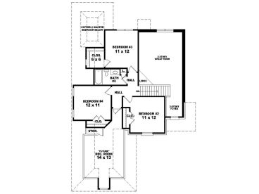 2nd Floor Plan, 006H-0047