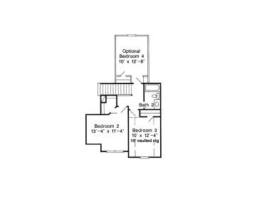2nd Floor Plan, 054H-0027