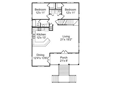 1st Floor Plan, 017H-0036