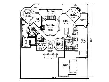 1st Floor Plan, 050H-0064