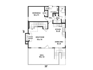 1st Floor Plan 006H-0141