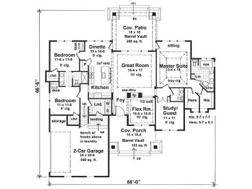 1st Floor Plan, 023H-0188