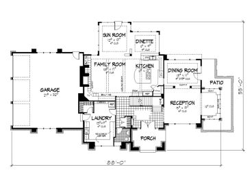 1st Floor Plan, 023H-0065