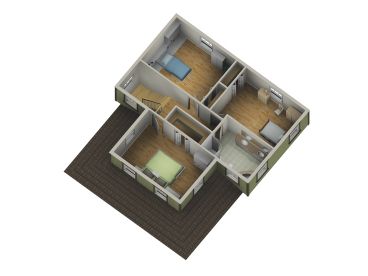2nd Floor Plan, 072H-0134
