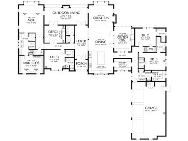 Floor Plan, 034H-0500