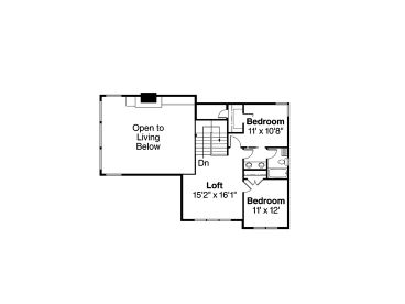 2nd Floor Plan, 051H-0150