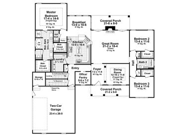 1st Floor Plan, 001H-0192