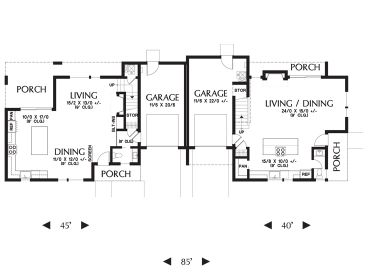 1st Floor Plan, 034M-0027