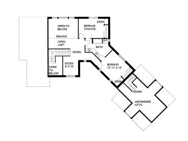 2nd Floor Plan, 012H-0084