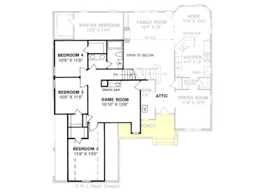 2nd Floor Plan, 059H-0036