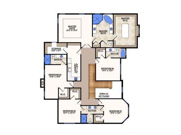 2nd Floor Plan, 070H-0005