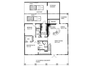 1st Floor Plan, 012H-0234