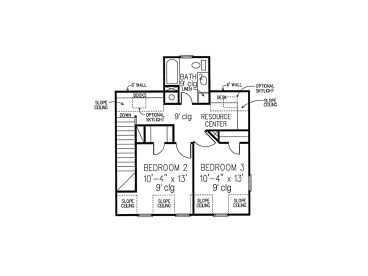 2nd Floor Plan, 054H-0141