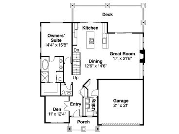 1st Floor Plan, 051H-0283