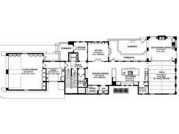1st Floor Plan, 064H-0092