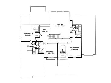 2nd Floor Plan, 019H-0146