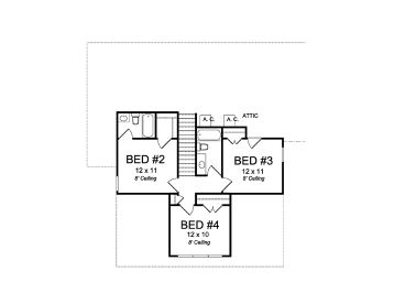 2nd Floor Plan, 059H-0205