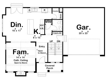 1st Floor Plan, 050H-0392