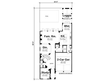 1st Floor Plan, 031H-0218