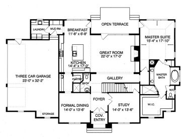 1st Floor Plan, 029H-0082