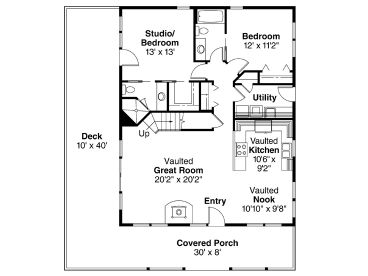 1st Floor Plan, 051H-0094
