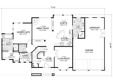 1st Floor Plan, 023H-0079