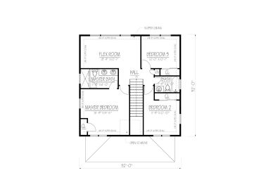 2nd Floor Plan, 068H-0044