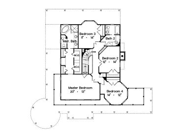 2nd Floor Plan, 043H-0136
