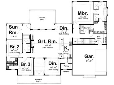 1st Floor Plan, 050H-0325