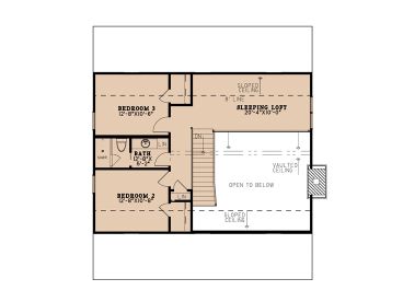 2nd Floor Plan, 074H-0164