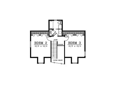 2nd Floor Plan, 026H-0088