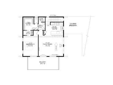 2nd Floor Plan, 062H-0303