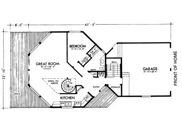 1st Floor Plan, 022H-0016